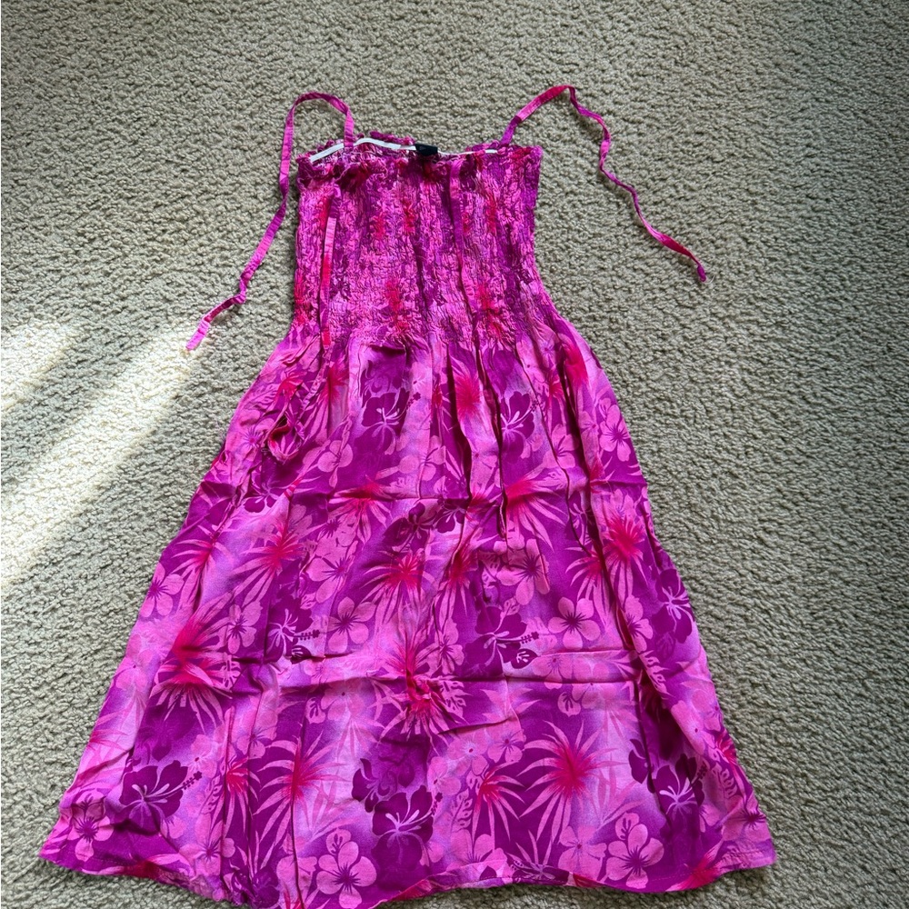 Floral Pink Kids Dress